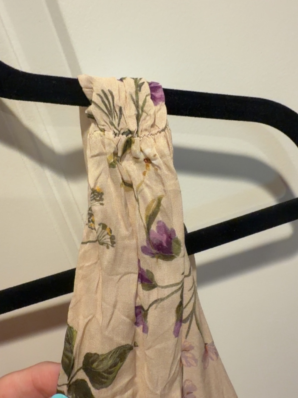 Olivaceous Blush Floral Maxi Dress with Yellow & Green Accents - Picture 6 of 10
